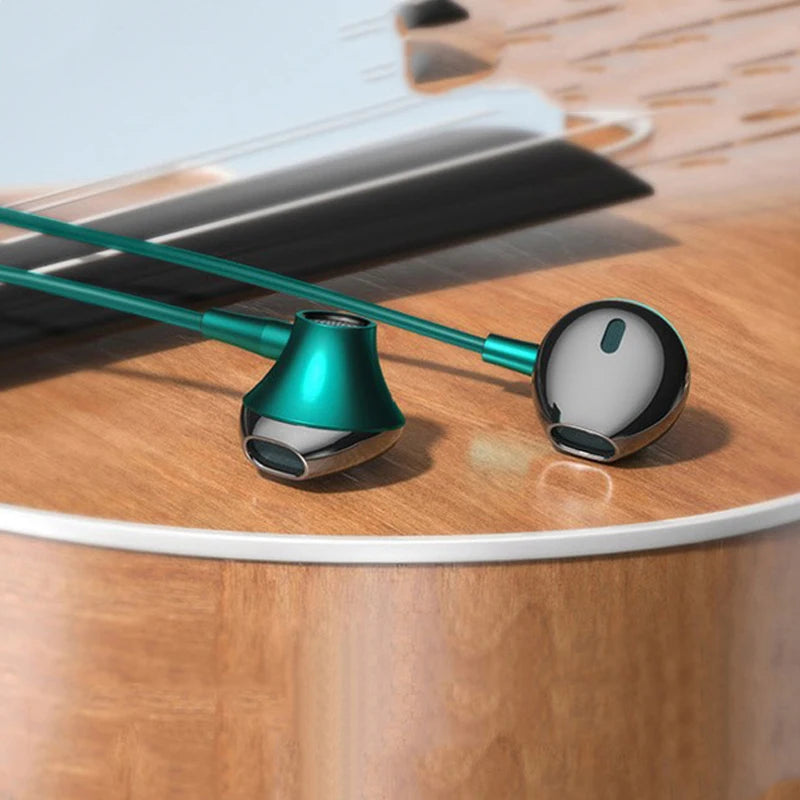 Wired Headphones In Ear Headset Wired Earphone With Microphone Bass HiFi Stereo 3.5mm Earbuds Sports In-line Control For Phones