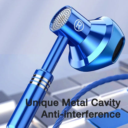 Wired Headphones Bass 9D Stereo Earphones Mic Headphone Headset in-ear Wire Earphon Earbud Phone Headset with Microphone