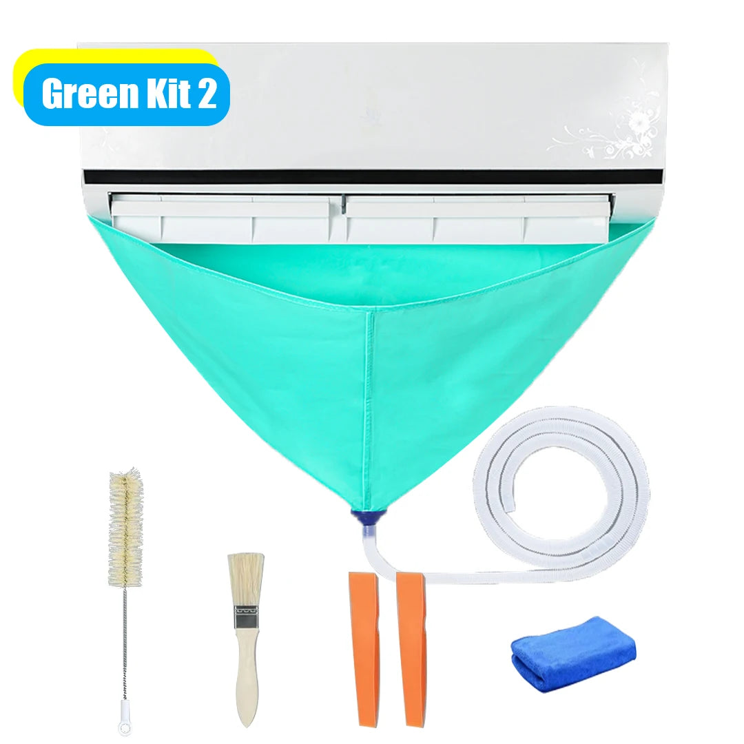 Air Conditioning Cleaning Kit Air Coditioning Cleaning Cover Leak-proof Cover Full with Water Pipe Disassembly-free Clean Tools