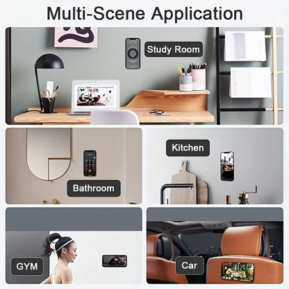 Magnetic Ring Holder for iPhone 16 15 14 13 Universal Wall Mobile Phone Super Magnet Holder in Car Cell Phone Stand for Magsafe