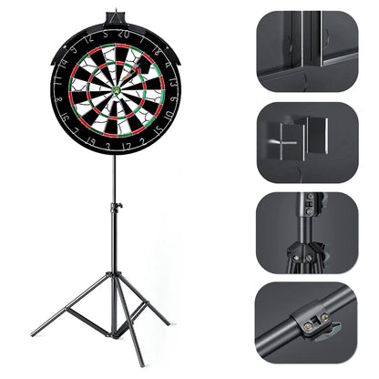 Board Stand Freestanding Tripod Dartboard Standing Holder Easy To Assemble Stable Foldable Steel Heavy Duty for Outdoor