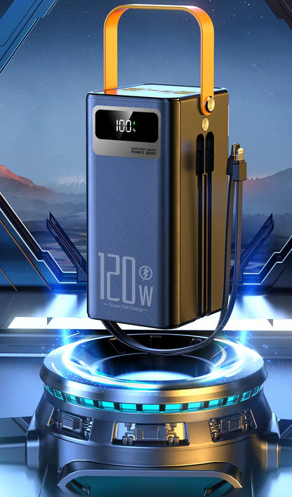 PowerBank 60000mAh 30000mAh 20000mAh Spare battery Portable Charger Mobile External Battery Fast charging For Camping iPhone