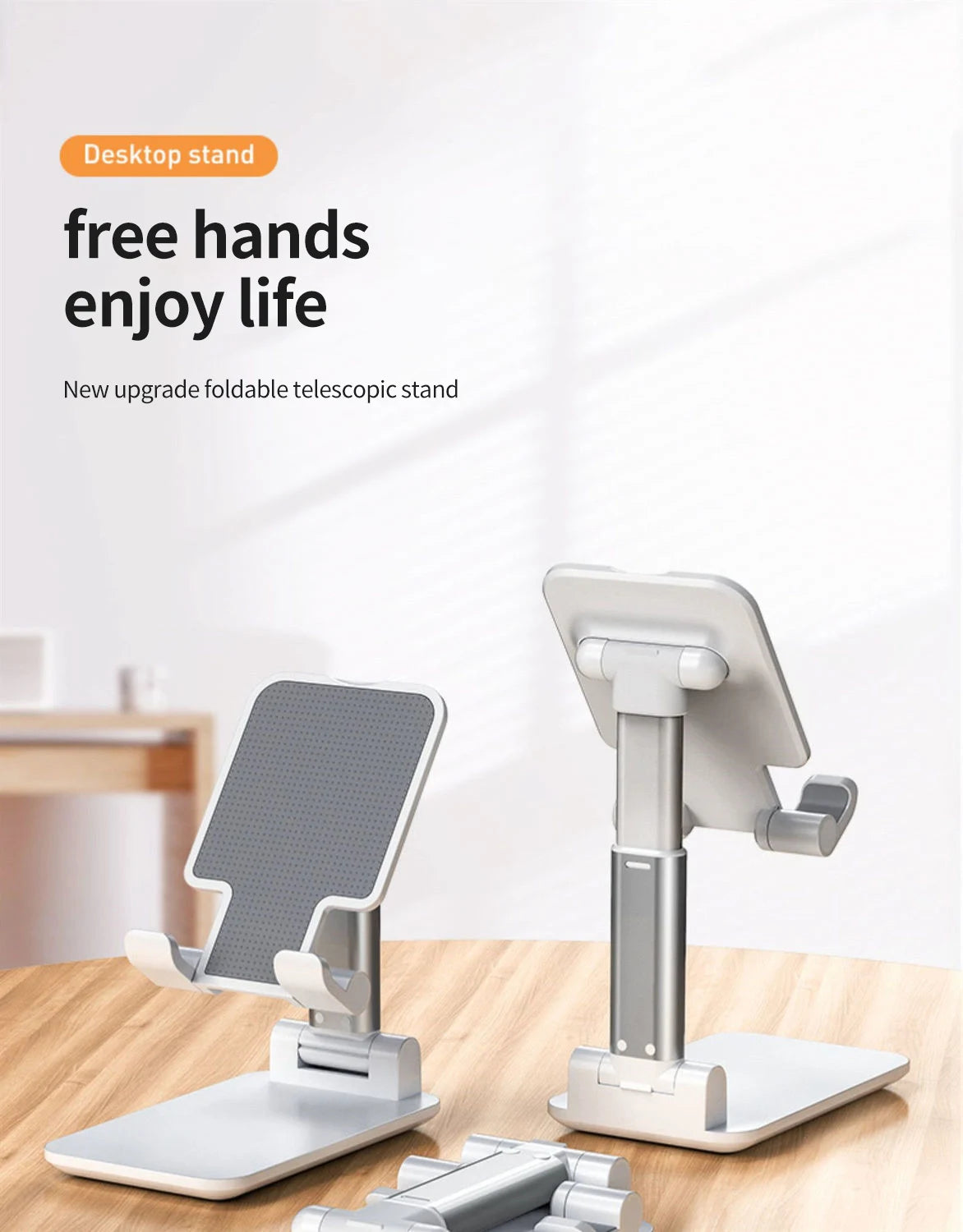 Desk Mobile Phone Holder Stand For IPhone IPad Xiaomi Adjustable Desktop Tablet Holder Universal Table Cell Phone Stand