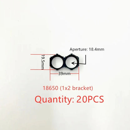 18650 Lithium Battery Packs DIY Misalignment Fixed Bracket Assembly Holder Cells Pack Splicable Modular Support Flat Head