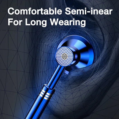 Wired Headphones Bass 9D Stereo Earphones Mic Headphone Headset in-ear Wire Earphon Earbud Phone Headset with Microphone