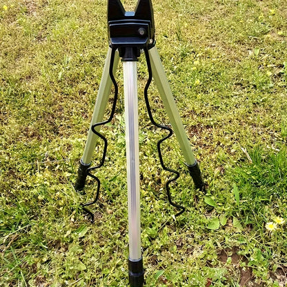 Fishing Pole Tripod Bracket, Aluminum Alloy Portable Folding Fishing Rod Tripod Stand for Outdoor