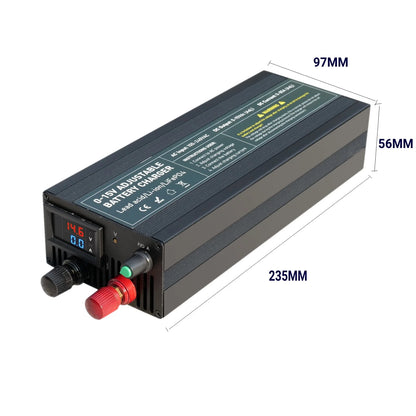 Solar System Charger 12V 60A Lifepo4/Lithium Battery Power Adapter 60A 12.8V Adjustable Current/Voltage Battery Accessories