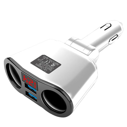Car Charger 3.1A Dual USB Car Quick Charging Adapter For iPhone 13 12 11 Xiaomi Huawei Phones 2 Port LED Display Car USB Charger