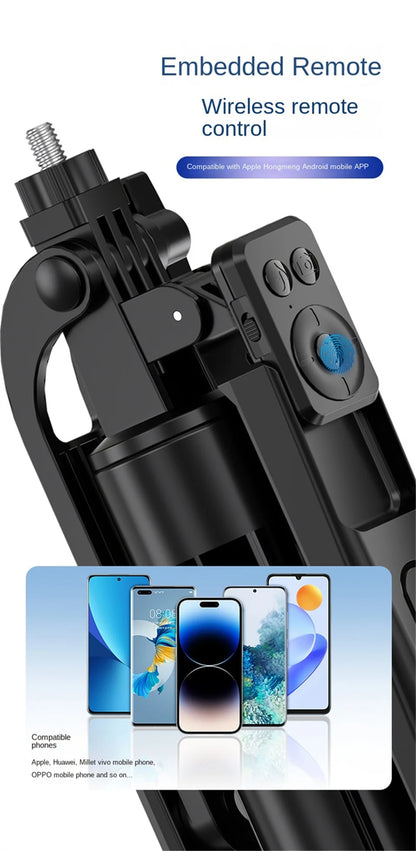 Tripod for Smartphone Camera,Tripods Stand With Wireless Bluetooth,Selfie Stick brackets with Phone Holder for Vlog/Video