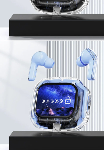 Wireless Bluetooth-compatible Earphones Air31 intelligent Touch Color LCD Screen TWS Earbuds HIFI Noise Reduction Stereo Headset