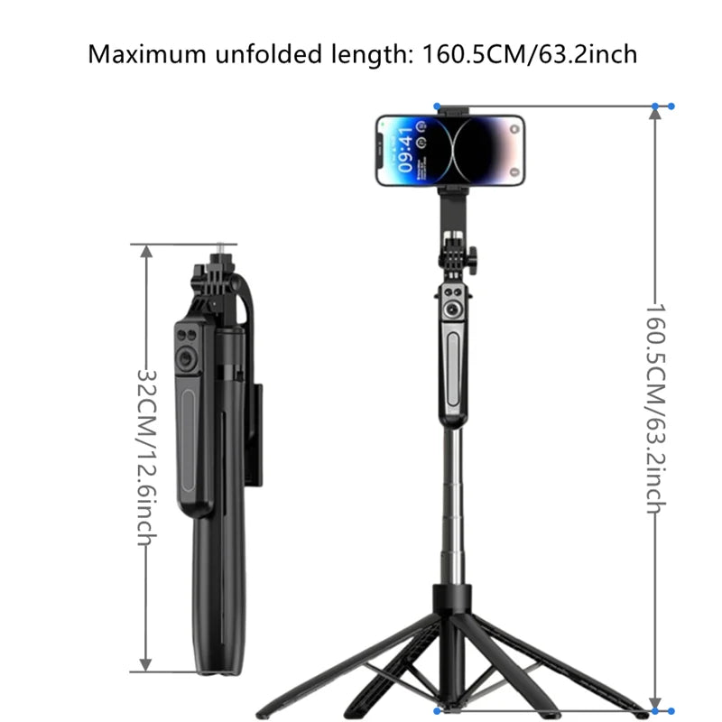 Tripod for Smartphone Camera,Tripods Stand With Wireless Bluetooth,Selfie Stick brackets with Phone Holder for Vlog/Video