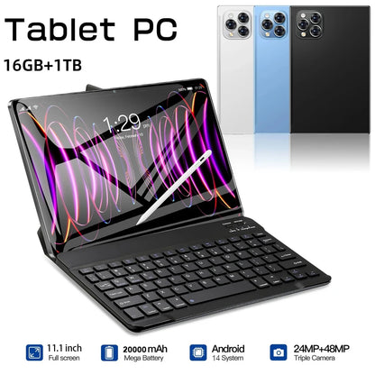 2025 NEW Pad 15 Pro Tablet PC Android 14 22GB+2TB 20000mAh Snapdragon 870 Original Tablets PC 5G Dual SIM Card WIFI HD 4K Mi Tab