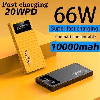 50000mAh Ultra New Power Bank Thin Large Capacity Lightweight Fast Charging Durable Container Mobile Power Supply