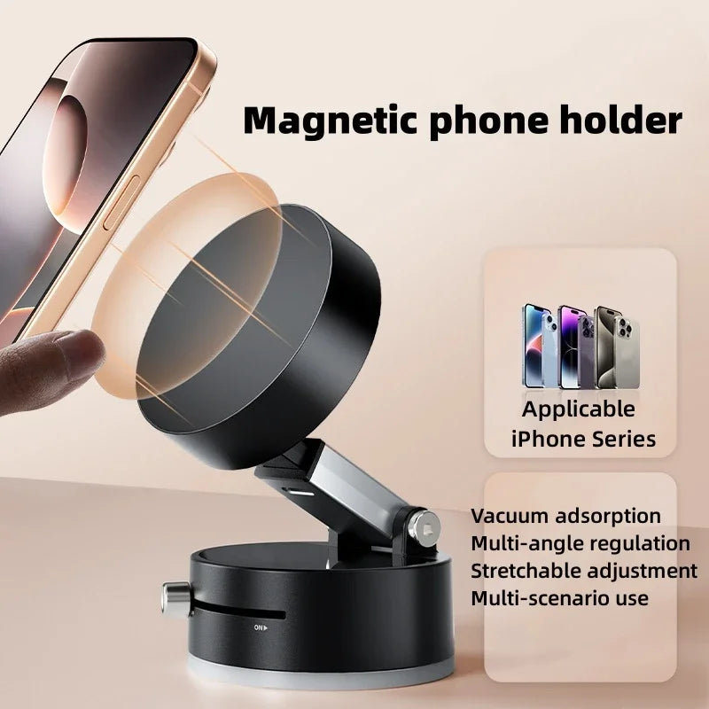 Magnetic Household Mobile Phone Holder Double-sided Adsorption Foldable Mini Multi-function Navigation Car Mobile Phone Holder