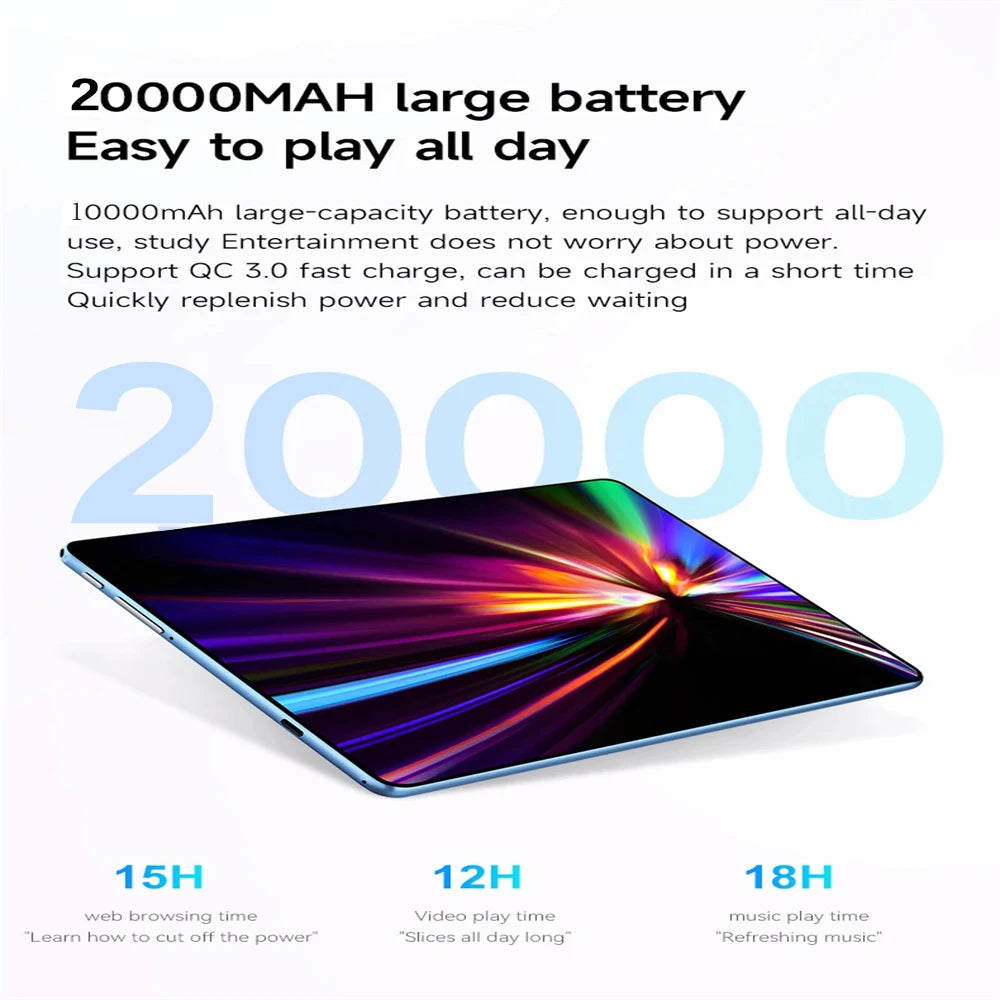 2025 NEW Pad 15 Pro Tablet PC Android 14 22GB+2TB 20000mAh Snapdragon 870 Original Tablets PC 5G Dual SIM Card WIFI HD 4K Mi Tab