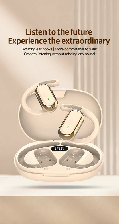 Bluetooth 5.4 Earphones Wireless Headphone Smart Adjustable Touch Sports Waterproof Earbuds Stereo Music Headset For Xiaomi