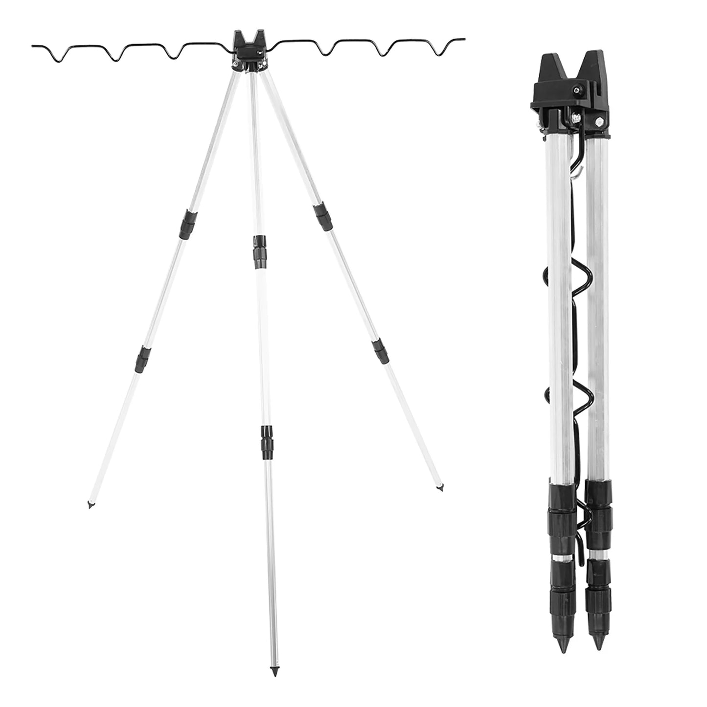 Sea Fishing Tripod Multifunctional Rod Tripod Outdoor Sea Fishing Support Stand Universal Telescopic Triangle