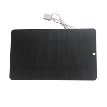 Solar Panel Charger High Conversion USB Output Universal Portable Foldable 7W/5V Phone Fan Solar Charger for Camping Hiking