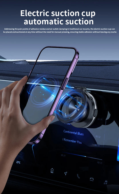 360°rotatable Car Magnetic Holder Intelligent Vacuum Adsorption Phone Holder Car Mount Windshield Magnetic Car Stable Holder