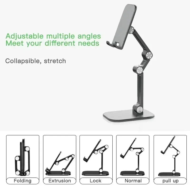 Desk Mobile Phone Holder Stand For IPhone IPad Xiaomi Adjustable Foldable Desktop Tablet Holder Universal Table Cell Phone Stand