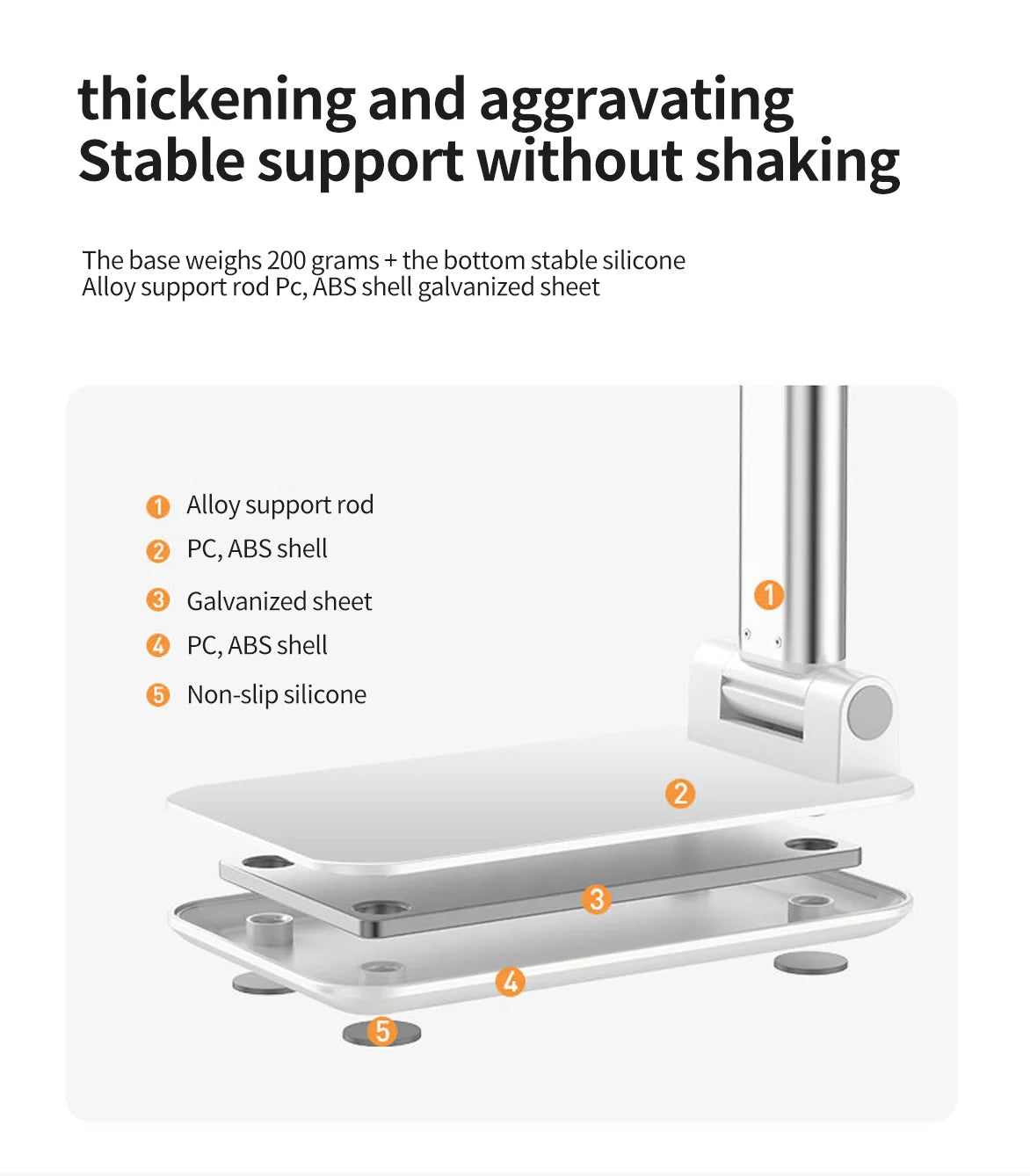 Desk Mobile Phone Holder Stand For IPhone IPad Xiaomi Adjustable Desktop Tablet Holder Universal Table Cell Phone Stand