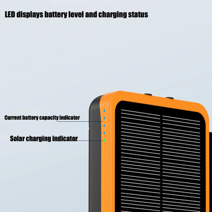 New Portable Solar Power Bank 20000mAh Large Capacity Charger Compatible with IOS Android USB-A And USB-C Fast Charging outdoor