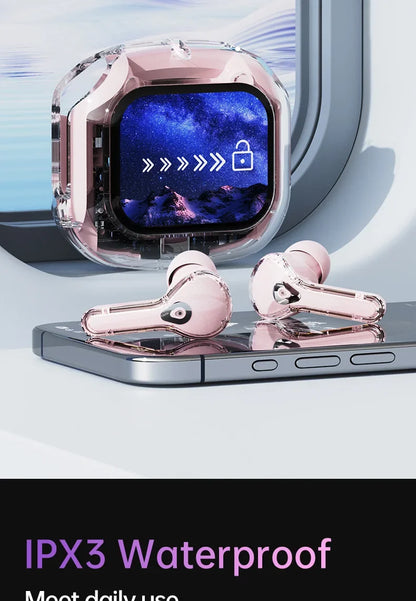 Wireless Bluetooth-compatible Earphones Air31 intelligent Touch Color LCD Screen TWS Earbuds HIFI Noise Reduction Stereo Headset