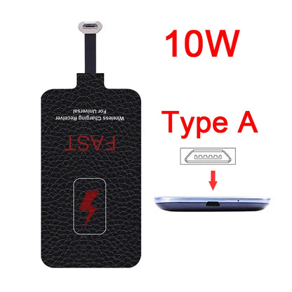 10W 5V/2A Wireless Charger Receiver Phone Charger Coil USB-C For iPhone 4 5 5s 6 6s 7 7 Plus Xiaomi Type-C Fast Receptor