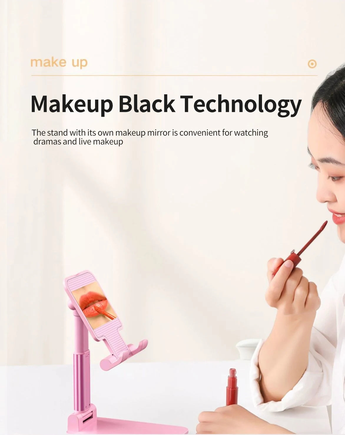 Desk Mobile Phone Holder Stand For IPhone IPad Xiaomi Adjustable Desktop Tablet Holder Universal Table Cell Phone Stand