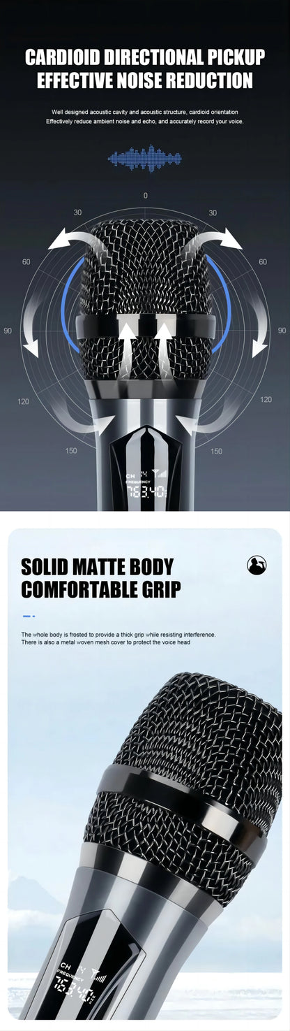 Wireless Microphone Original Professional Ultra High Frequency Heavy Duty Charging Type 4 Microphone Video Karaoke Singing