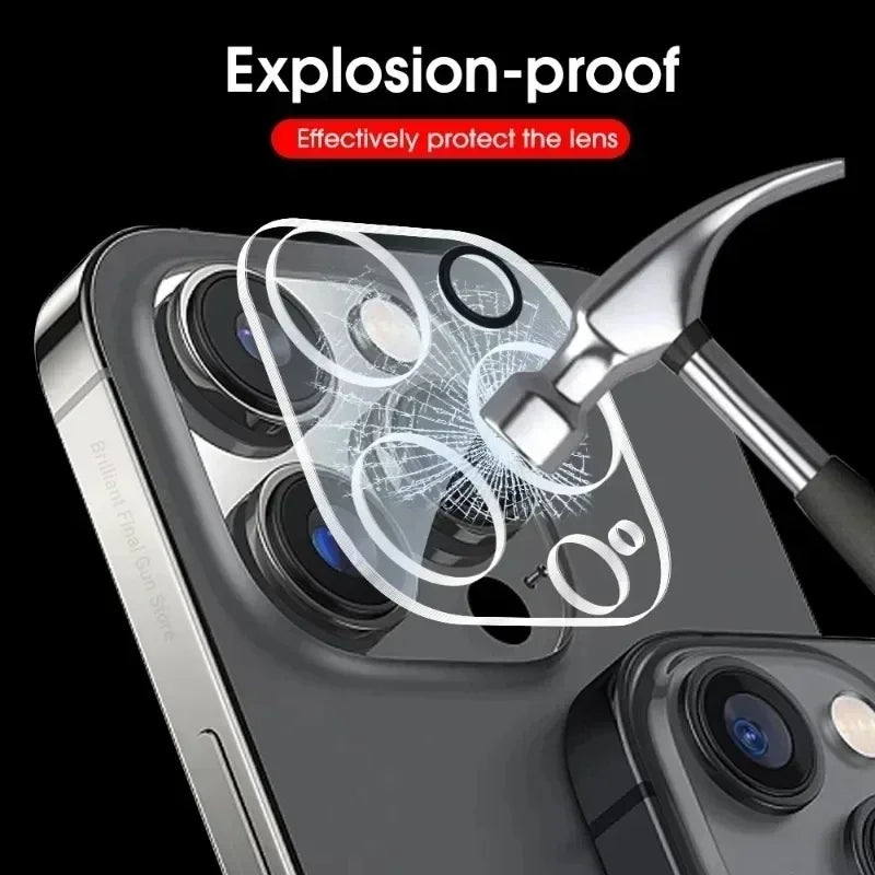 5Pcs Camera Lens Protector Glass For iPhone 15 11 12 14 Pro Max Mini Camera Protective Glass Film For IPhone 13 16 PRO MAX PLUS