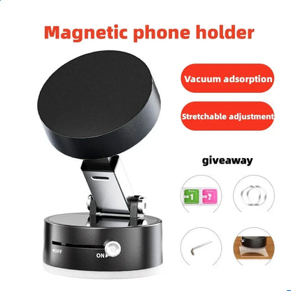 Magnetic Household Mobile Phone Holder Double-sided Adsorption Foldable Mini Multi-function Navigation Car Mobile Phone Holder