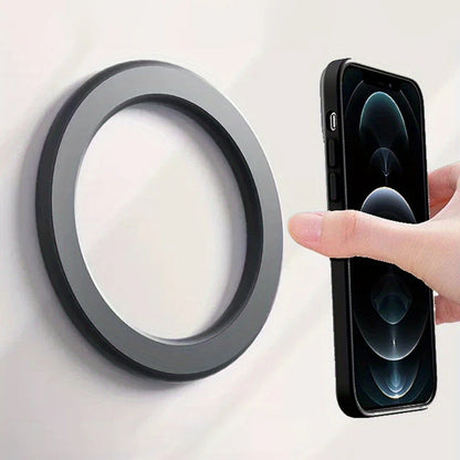 Magnetic Ring Holder for iPhone 16 15 14 13 Universal Wall Mobile Phone Super Magnet Holder in Car Cell Phone Stand for Magsafe