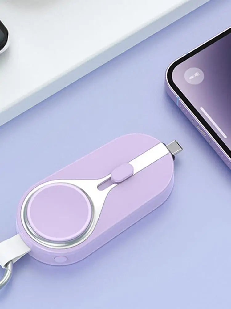 Solar Keychain Charger Solar Power Bank Fast Charging Wireless Charger Solar Pocket Chargers External Power Bank Keychain