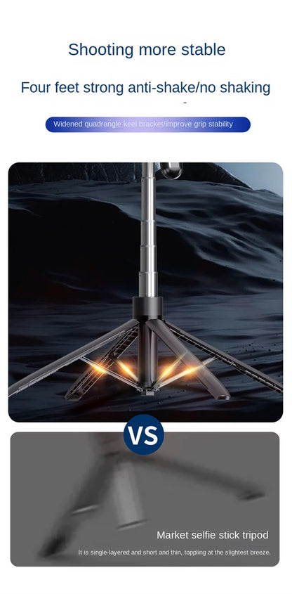 Tripod for Smartphone Camera,Tripods Stand With Wireless Bluetooth,Selfie Stick brackets with Phone Holder for Vlog/Video