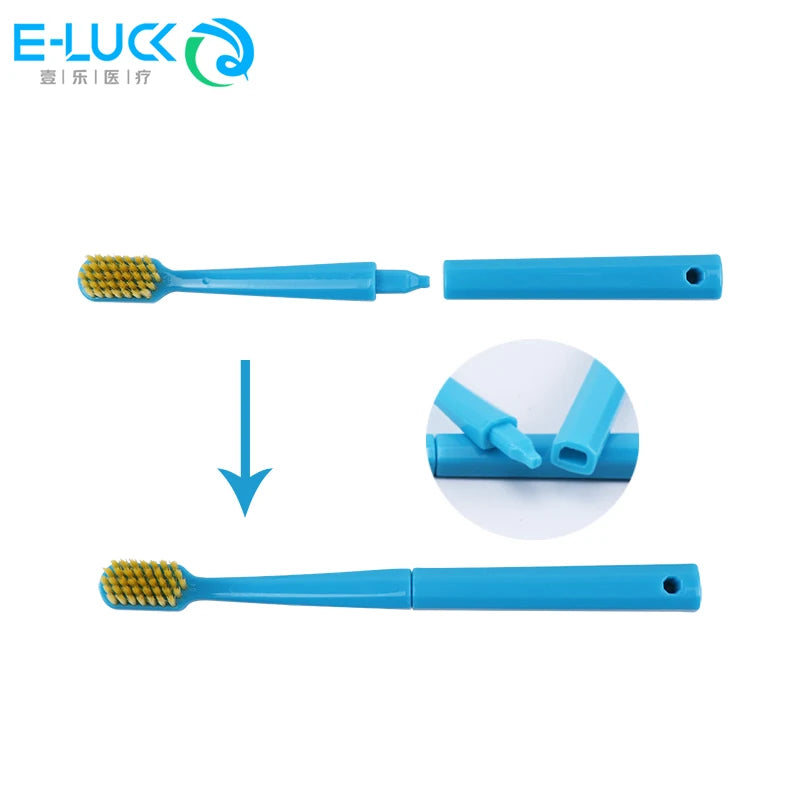 Dental Cleaning Care Kits Portable Travel Oral Cleaning Kits Detachable Toothbrush Interdental Brush Tongue Scraper Storage Case