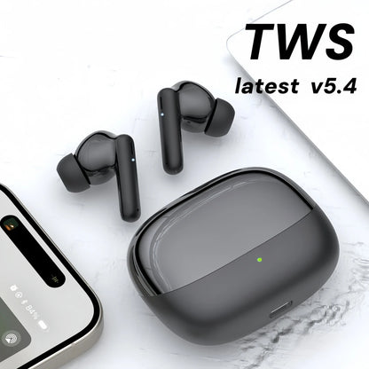 Bluetooth Earphones Wireless Earbuds with Microphone for All Phones Running Android iOS Black