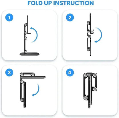 Desk Mobile Phone Holder Stand For IPhone IPad Xiaomi Adjustable Foldable Desktop Tablet Holder Universal Table Cell Phone Stand