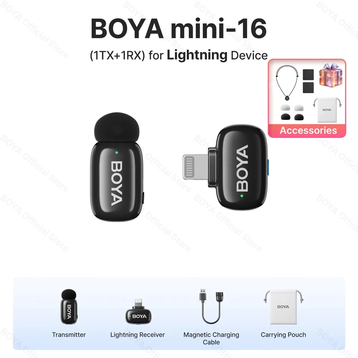BOYA® Wireless Lavalier Microphone - Smallenterprised 