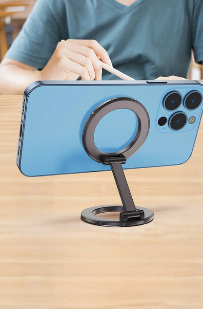 Magnetic Metal 1Pcs Strong Suction Rotating Double And Sided Sdsorption Alloy Portable Universal Desktop Creative