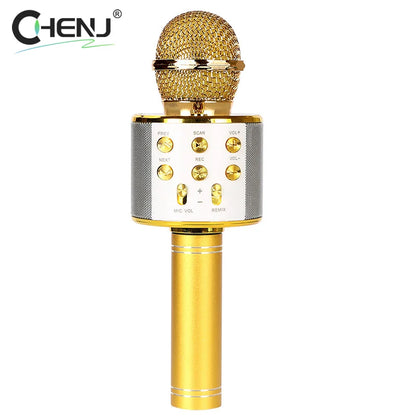 Microphone Karaoke Wireless For Cell Mobile Phone Do Singing Bluetooth Condenser Mikrofon Blutooth Smartphone Micro DJ Audio
