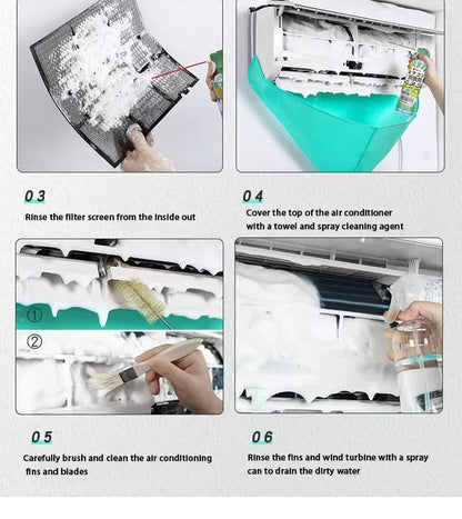 Air Conditioning Cleaning Kit Air Coditioning Cleaning Cover Leak-proof Cover Full with Water Pipe Disassembly-free Clean Tools