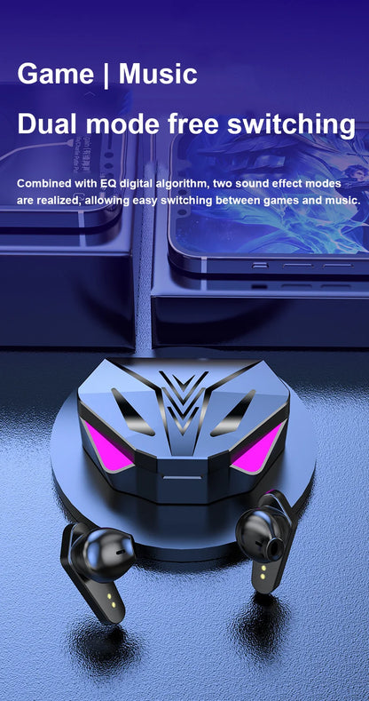 Bluetooth Earphones TWS Gaming Earbuds Wireless Headphones With Mic Bass Audio Sound 9D Stereo HiFi Headset For Xiaomi Lenovo