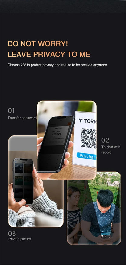 Full Cover Anti-Spy Screen Protector For iPhone 11 12 13 PRO MAX Privacy Glass For iPhone 14 Pro 8 Plus XS Max XR Tempered Glass