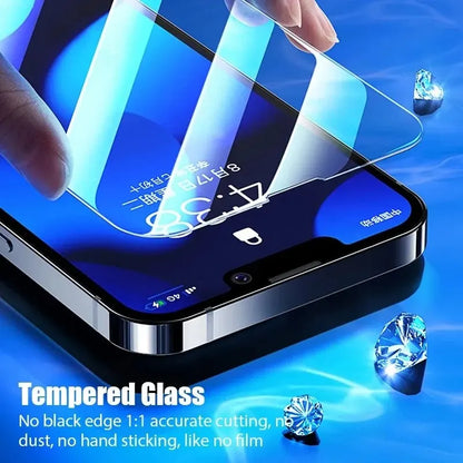 5Pcs Tempered Glass for IPhone 16 15 14 13 12 11 Pro Max Screen Protector For IPhone 13Mini 14 Plus