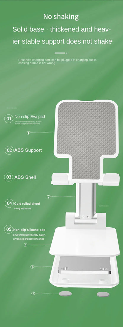 Desk Mobile Phone Holder Stand For IPhone IPad Xiaomi Adjustable Desktop Tablet Holder Universal Table Cell Phone Stand