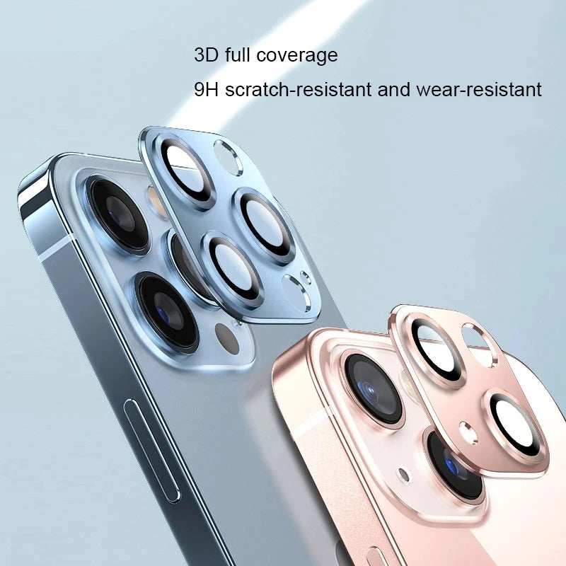 Full Cover Camera Lens Protector For iPhone 14 Pro Max 13 Pro Tempered Glass For iPhone 11 12 Pro Max 13 Mini Metal Lens Glass