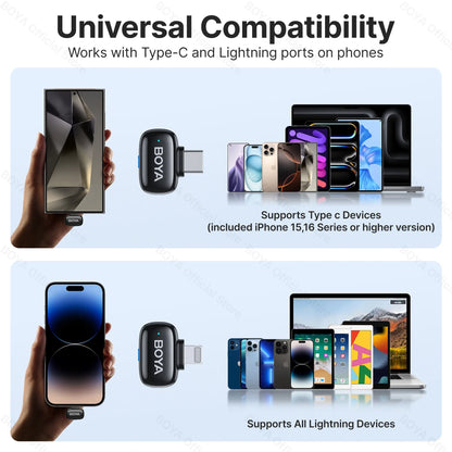 BOYA® Wireless Lavalier Microphone - Smallenterprised 