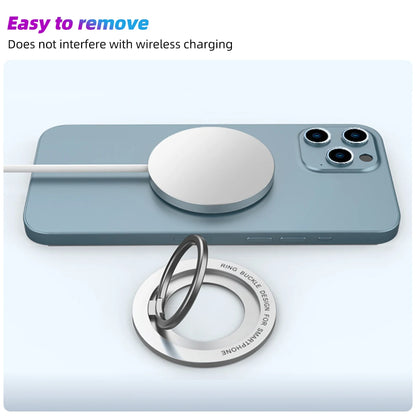 Magnetic Phone Holder Stand Magnet Finger Ring Socket for Magsafe Wireless Charging for IPhone14 13 12 Pro/Max Cellphone Bracket