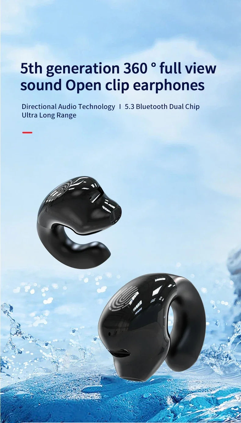 Wireless Headphones Bluetooth 5.3 Earphones With Mic Single in-Ear Sports Waterproof TWS Earbuds Bluetooth Handsfree Headset